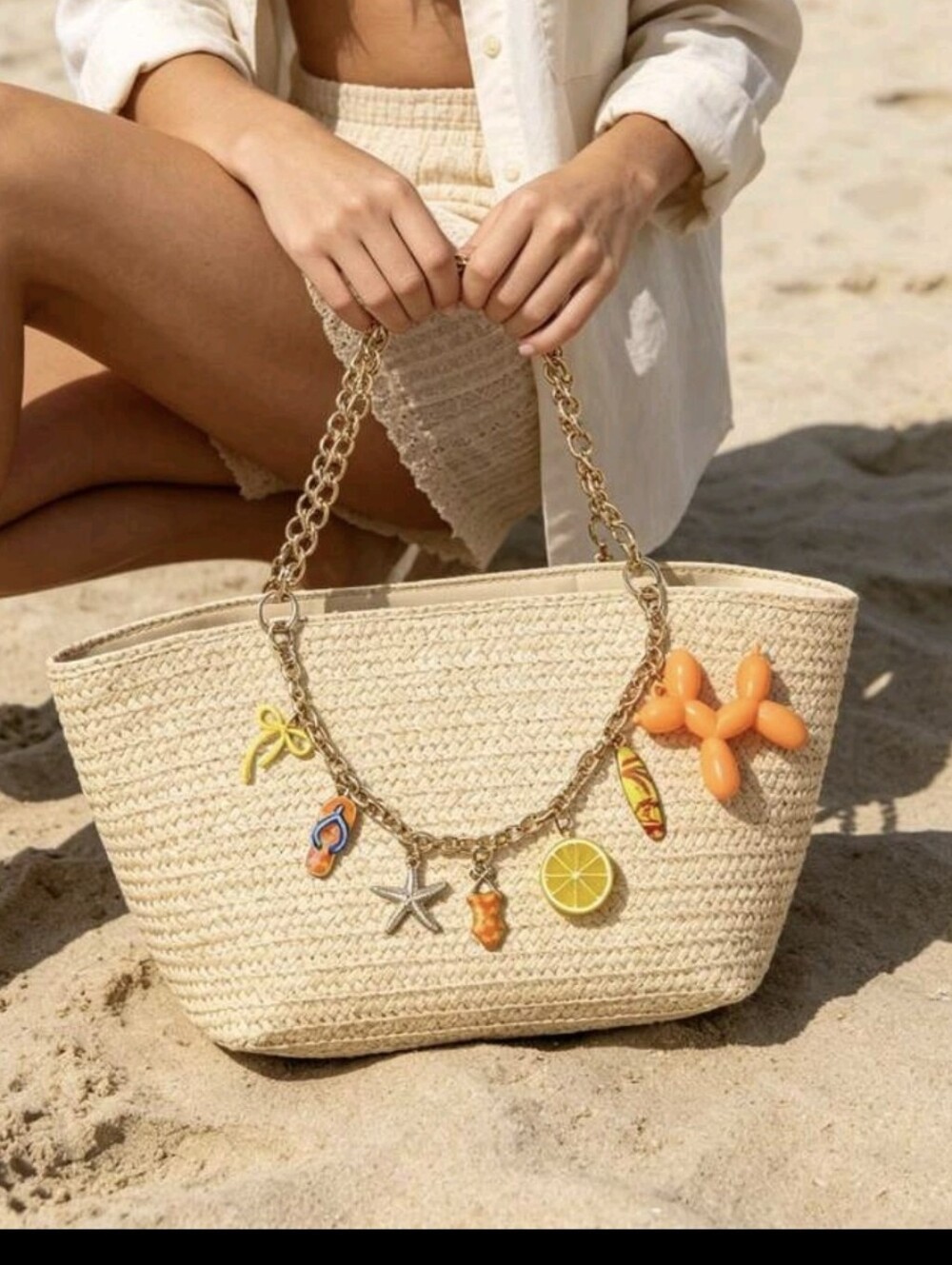 Beach Summer Fun Decor Purse Necklace/ Charm/ Extension NEW